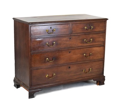 Lot 549 - Georgian mahogany chest of drawers