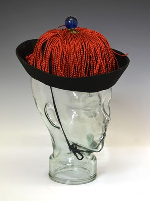 Lot Chinese court official's 'winter' hat or chao chao