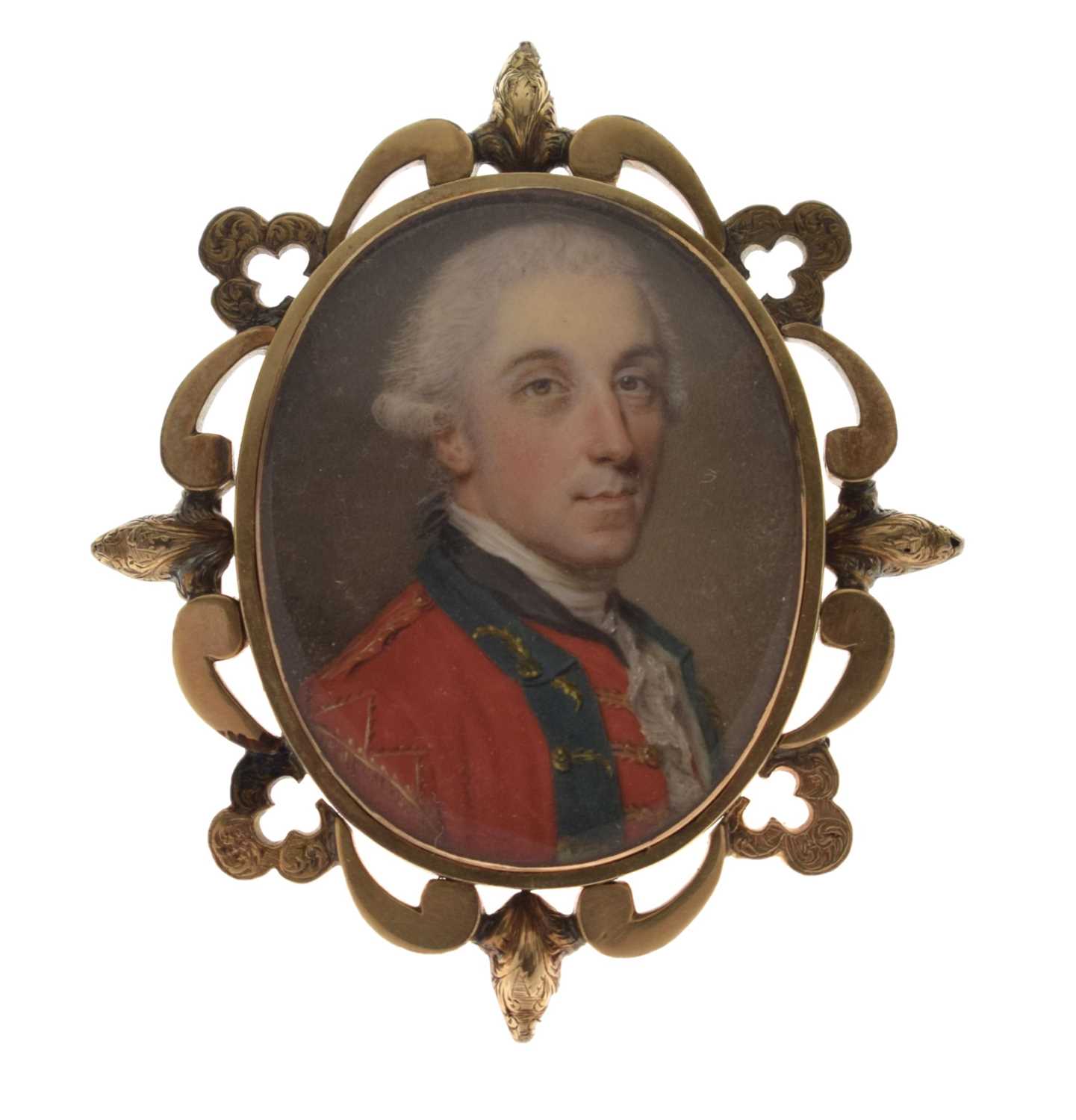 Lot 276 - Attributed to John Smart, (1742-1811) - George III portrait miniature on ivory