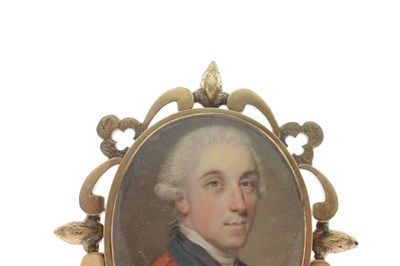Lot 276 - Attributed to John Smart, (1742-1811) - George III portrait miniature on ivory