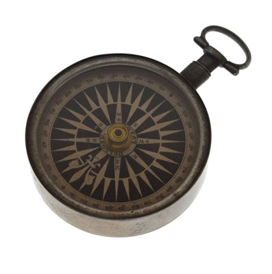Lot 408 - Dollond of London - George IV silver compass