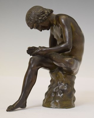 Lot 283 - Bronze model of 'Lo Spinario' - The Thorn Puller, after the Antique