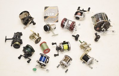 Lot 336 - A collection of Baitcast fishing reels etc