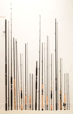 Lot 341 - A collection of fishing rods