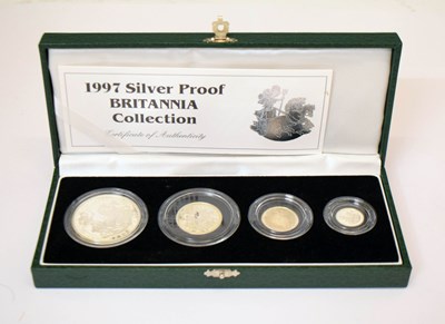 Lot 171 - Elizabeth II - Royal Mint - Silver Britannia four coin set, 1997