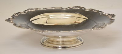 Lot 327 - George VI silver pedestal bowl