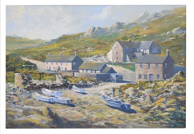 Lot 566 - Richard Blowey (British, b.1947) - Oil on canvas - Cornish scene