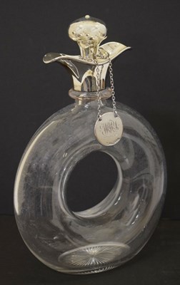 Lot 212 - Hukin & Heath - Edward VII silver-mounted decanter and Sampson Mordan decanter label