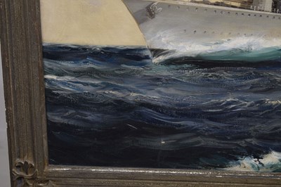 Lot 300 - Montague Dawson, FRSA, RSMA (1895-1973) - Oil on canvas - 'H.M.S. Eskimo'