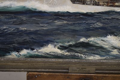 Lot 300 - Montague Dawson, FRSA, RSMA (1895-1973) - Oil on canvas - 'H.M.S. Eskimo'