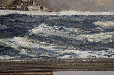 Lot 300 - Montague Dawson, FRSA, RSMA (1895-1973) - Oil on canvas - 'H.M.S. Eskimo'