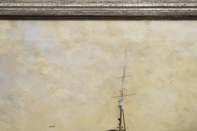 Lot 300 - Montague Dawson, FRSA, RSMA (1895-1973) - Oil on canvas - 'H.M.S. Eskimo'