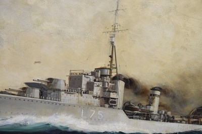 Lot 300 - Montague Dawson, FRSA, RSMA (1895-1973) - Oil on canvas - 'H.M.S. Eskimo'
