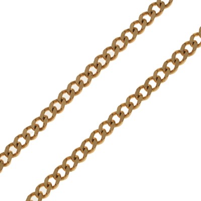 Lot 84 - 9ct gold curb link necklace