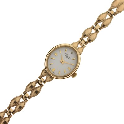 Lot 172 - Rotary - Lady's 9ct gold bracelet watch