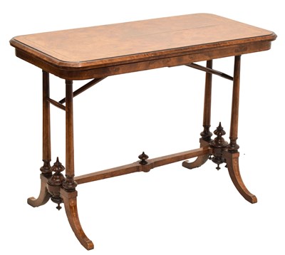 Lot 662 - Victorian inlaid walnut card table