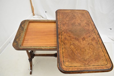 Lot 662 - Victorian inlaid walnut card table