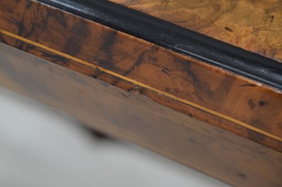 Lot 662 - Victorian inlaid walnut card table