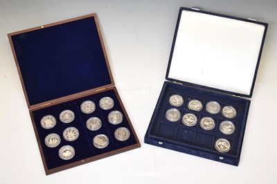 Lot 243 - Collection of Westminster Mint commemorative silver medallions