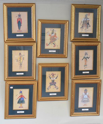 Lot 547 - Complete set of eight Limited Edition Prints, 'The Original Designs of the Bolshoi Nutcracker, 1919'