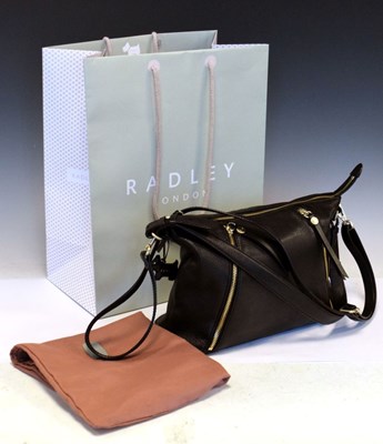 Lot 245 - Radley - Lady's black handbag, with pink outer dust bag