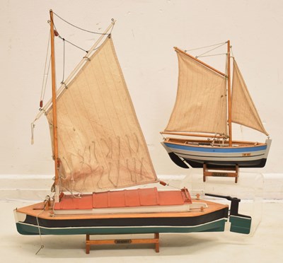 Lot 268 - Two model boats - 'Sloop' and 'Wherry‘