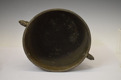Lot 247 - Chinese alloy ritual vessel and cover, Xing, bearing Yongzheng mark