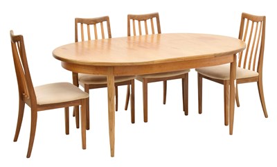 Lot 602 - G-Plan Fresco extending dining table, and four dining chairs