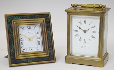 Lot 624 - Richard & Cie carriage timepiece and Matthew Norman desk clock