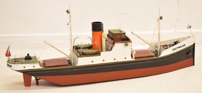 Lot 271 - Wooden and composition model boat of 'Salthouse, Clevedon'