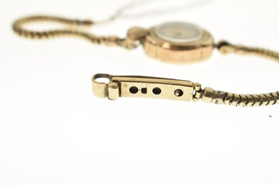 Lot 179 - Timor - Lady's 1950s 9ct gold bracelet watch