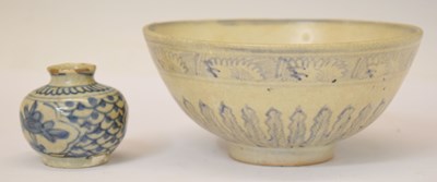 Lot 242 - Chinese Ming dynasty bowl and small squat vase