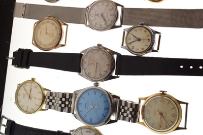 Lot 133 - Group of assorted vintage wristwatches and watch heads