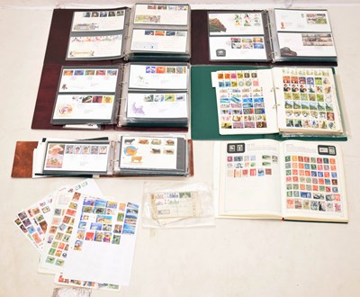 Lot 352 - Quantity of First Day covers, stamps etc in six albums