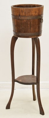 Lot 649 - Lister of Dursley - Coopered oak plant stand