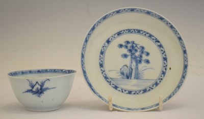 Lot 492 - Chinese Nanking Cargo cup and saucer (a/f)