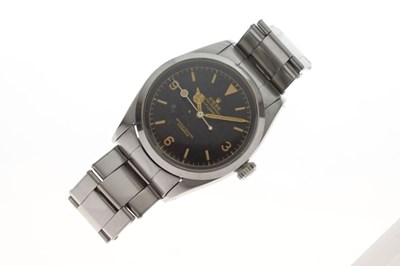 Lot 52 - Rolex - Oyster Perpetual Explorer stainless steel bracelet watch, ref. 6610