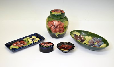 Lot 439 - Moorcroft - Walter Moorcroft ginger jar and cover, etc