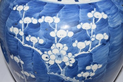 Lot 351 - Chinese blue and white porcelain ginger jar