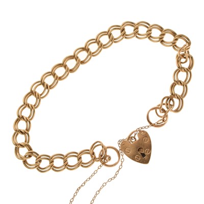 Lot 119 - 9ct gold curb link bracelet