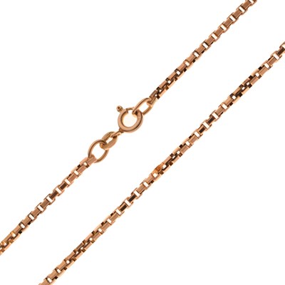 Lot 108 - 9ct gold box link necklace