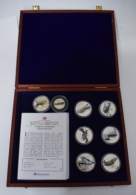 Lot 236 - Collection of eight Westminster Mint 'Battle of Britain' silver proof coins