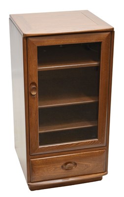Lot 604 - Ercol - Windsor elm hi-fi cabinet