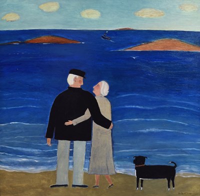 Lot 389 - Sheila McInnes (Scottish, b.1963) - Acrylic on board - 'Remember'