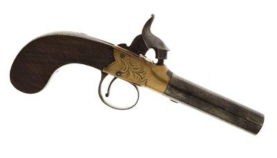 Lot 207 - English percussion pistol, Stirling, Bunley