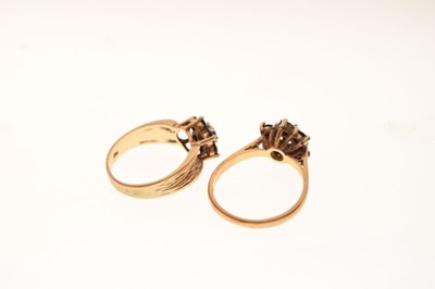 Lot 22 - Two 9ct gold dress rings