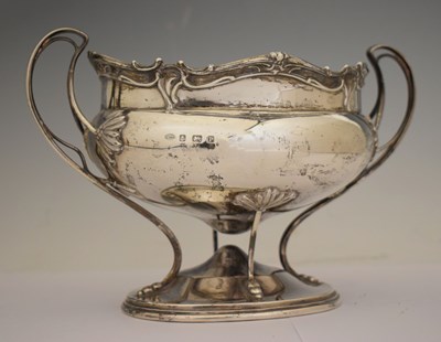Lot 213 - George V silver twin-handled bowl