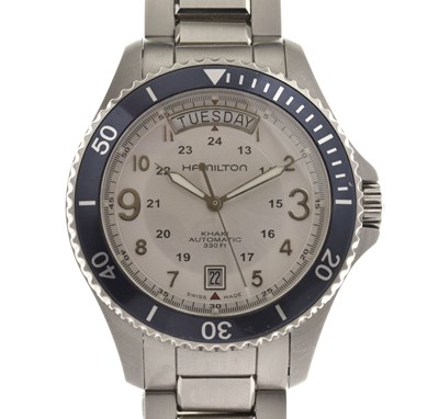 Lot 61 - Hamilton - Khaki Automatic stainless steel bracelet watch, ref. H645450