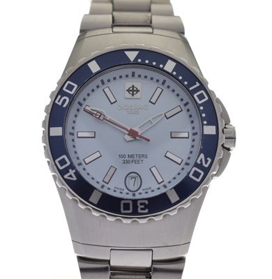 Lot 227 - Zodiac - Stainless steel bracelet watch, ref. Z02405