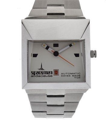 Lot 228 - Spaceman - Audacieuse stainless steel bracelet watch, ref. 46617/7